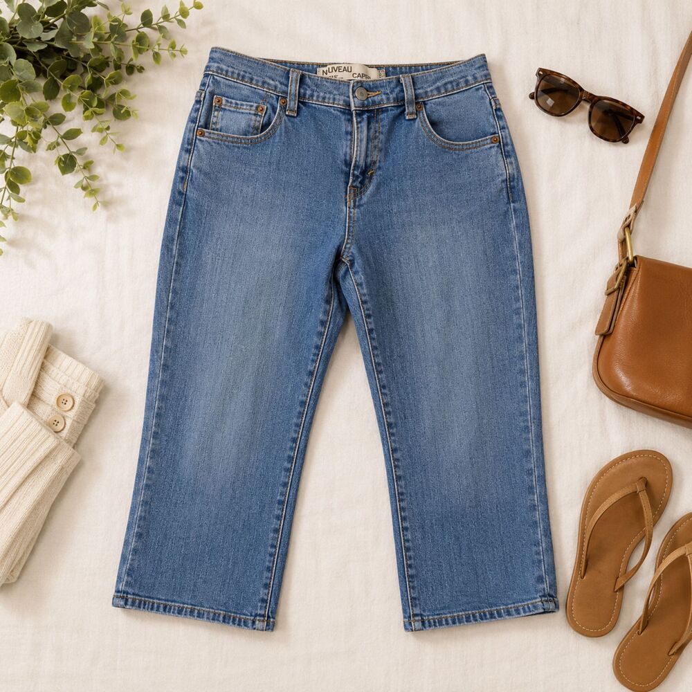 Levi’s 515 Nouveau Capis Blue Denim Women’s Size 10 (33x22) (499)